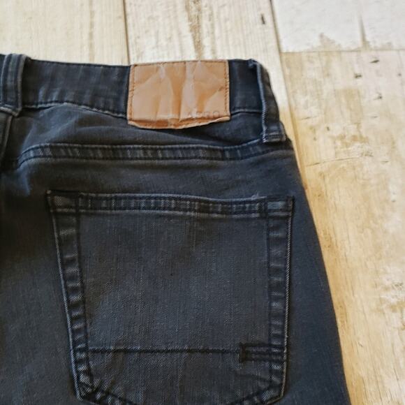 Aeropostale Ripped Skinny Jeans 27x28. Men's size 27. Youth Size 14. Black Denim - Picture 7 of 8